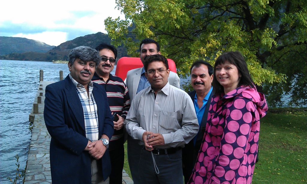 Indian group with a Blue Badge Guide